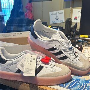 Adidas Hello Kitty Sneakers with Pink and Black Accents